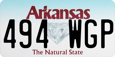 AR license plate 494WGP