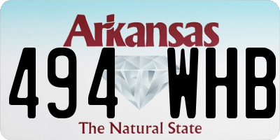 AR license plate 494WHB