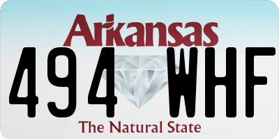 AR license plate 494WHF