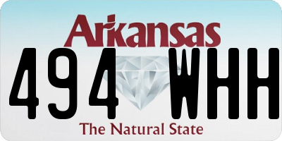 AR license plate 494WHH