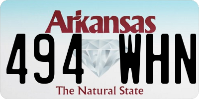 AR license plate 494WHN