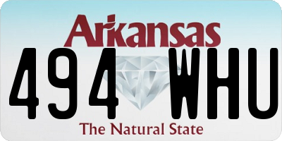 AR license plate 494WHU
