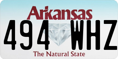 AR license plate 494WHZ