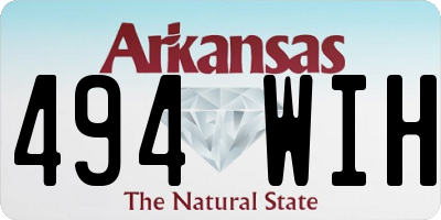 AR license plate 494WIH