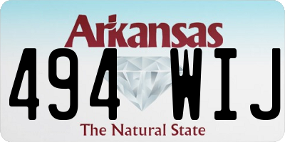 AR license plate 494WIJ