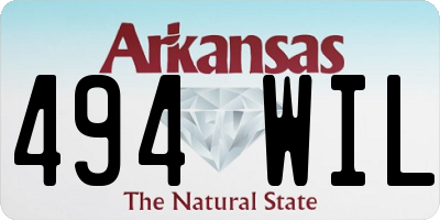 AR license plate 494WIL