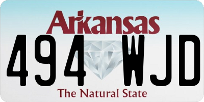 AR license plate 494WJD