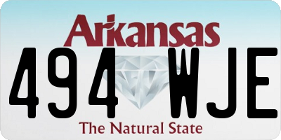 AR license plate 494WJE