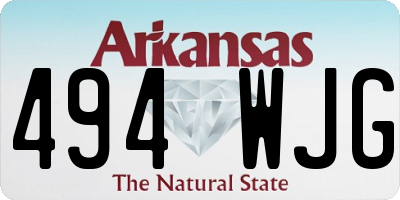 AR license plate 494WJG