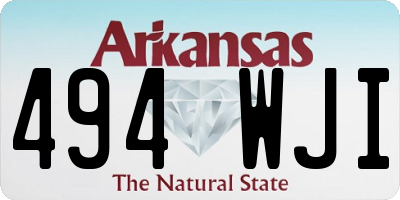 AR license plate 494WJI