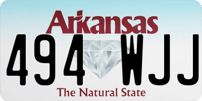 AR license plate 494WJJ