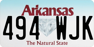 AR license plate 494WJK