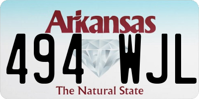 AR license plate 494WJL