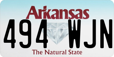 AR license plate 494WJN