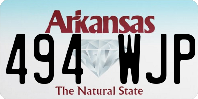 AR license plate 494WJP