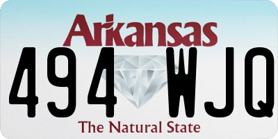 AR license plate 494WJQ