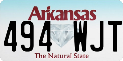 AR license plate 494WJT