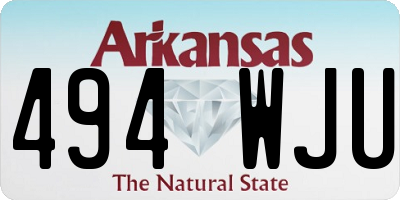 AR license plate 494WJU