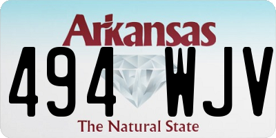 AR license plate 494WJV
