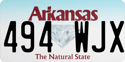 AR license plate 494WJX