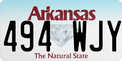 AR license plate 494WJY