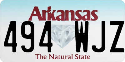 AR license plate 494WJZ
