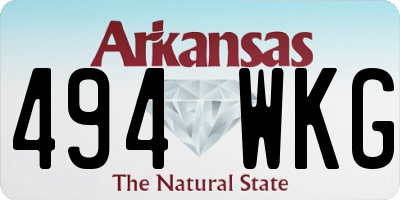 AR license plate 494WKG