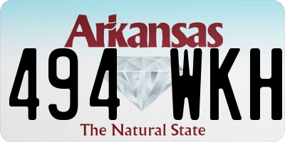 AR license plate 494WKH