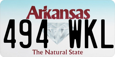 AR license plate 494WKL