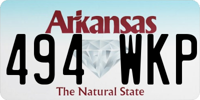 AR license plate 494WKP