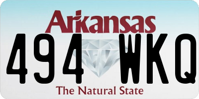 AR license plate 494WKQ