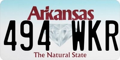 AR license plate 494WKR