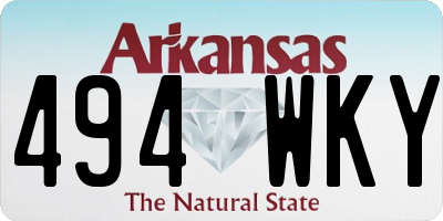 AR license plate 494WKY