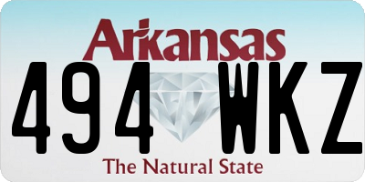 AR license plate 494WKZ