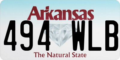 AR license plate 494WLB