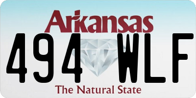AR license plate 494WLF