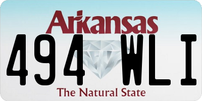 AR license plate 494WLI