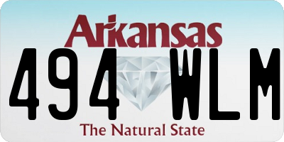 AR license plate 494WLM