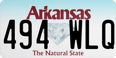 AR license plate 494WLQ