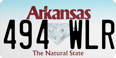 AR license plate 494WLR