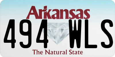 AR license plate 494WLS