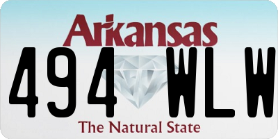 AR license plate 494WLW
