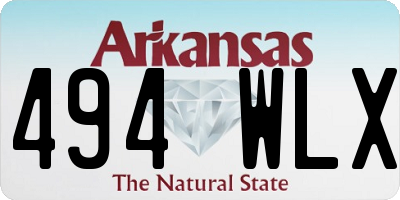AR license plate 494WLX