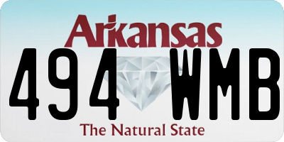 AR license plate 494WMB