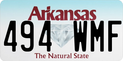 AR license plate 494WMF