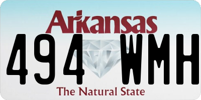 AR license plate 494WMH