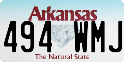 AR license plate 494WMJ