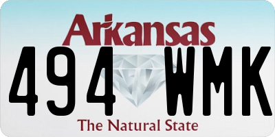AR license plate 494WMK