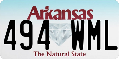 AR license plate 494WML