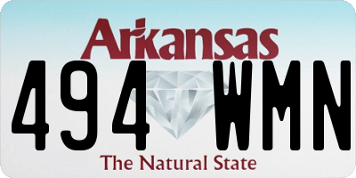 AR license plate 494WMN